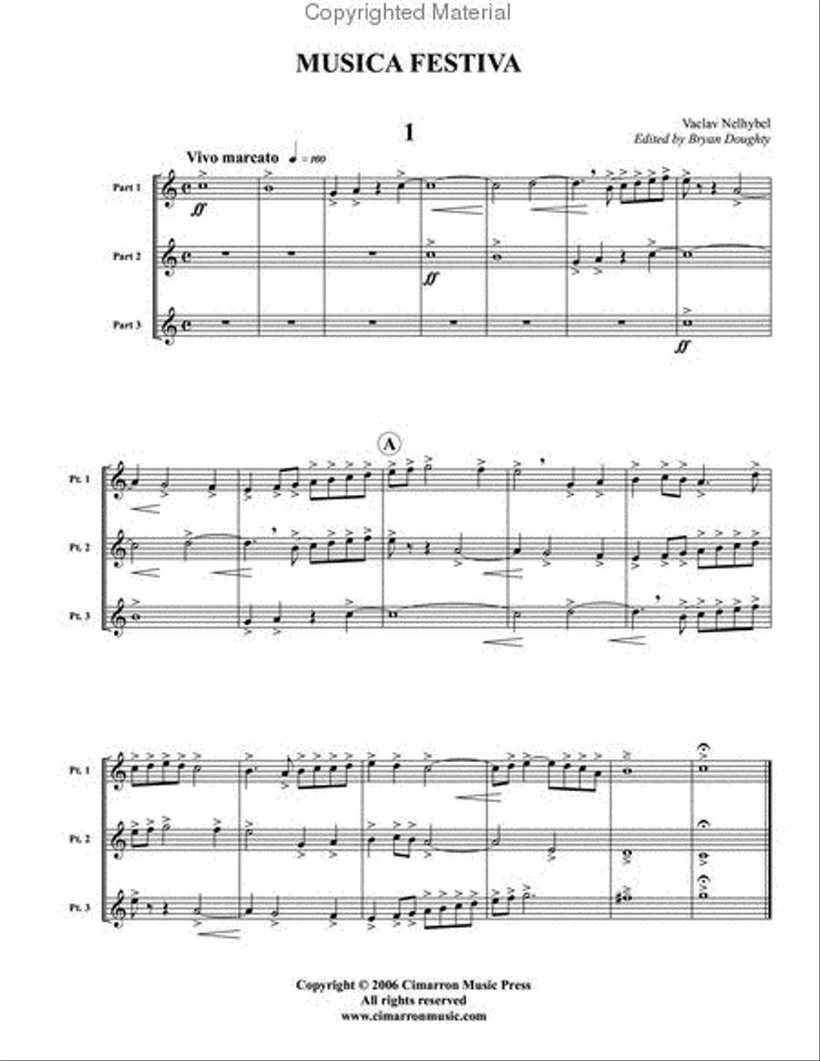 Musica Festiva Trumpet scores gallery preview page 2
