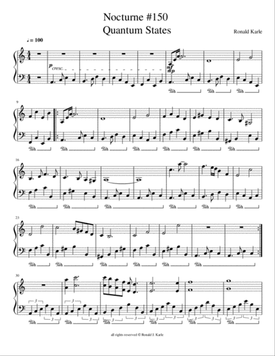 Quantom States Nocturne #150 Piano Method scores gallery preview page 2
