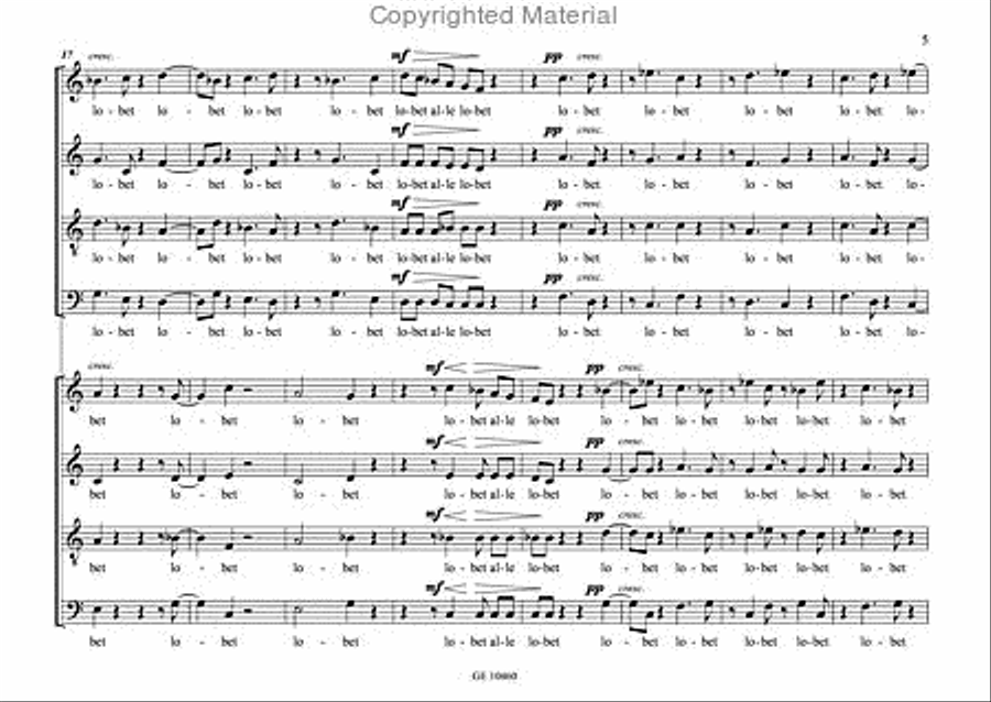 Lobet den Herrn 4-Part scores gallery preview page 4