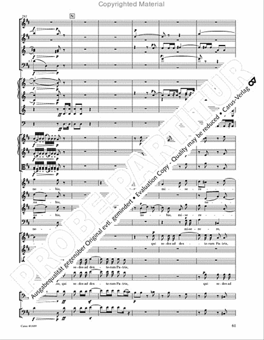 Missa solemnis Missa solemnis 4-Part scores gallery preview page 77