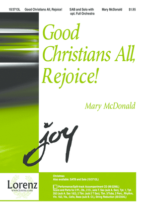 Book cover for Good Christians All, Rejoice!