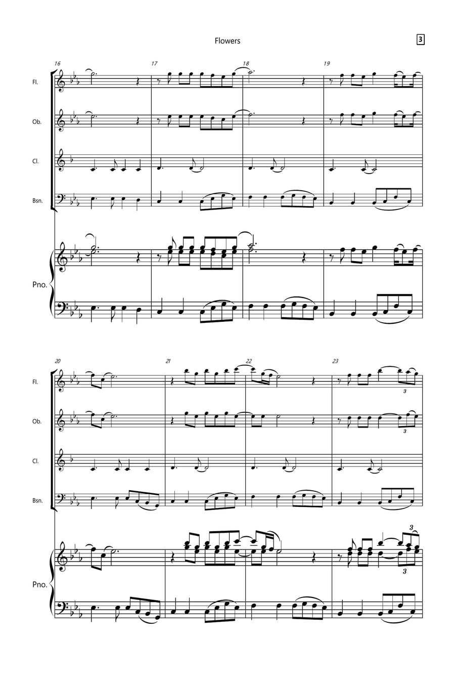Flowers Small Ensemble scores gallery preview page 3