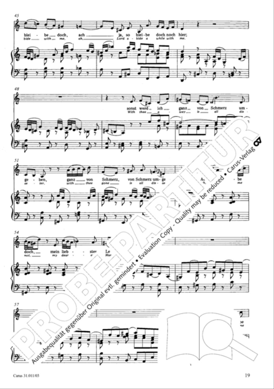 Lobet Gott in seinen Reichen (Himmelfahrtsoratorium) 4-Part scores gallery preview page 20