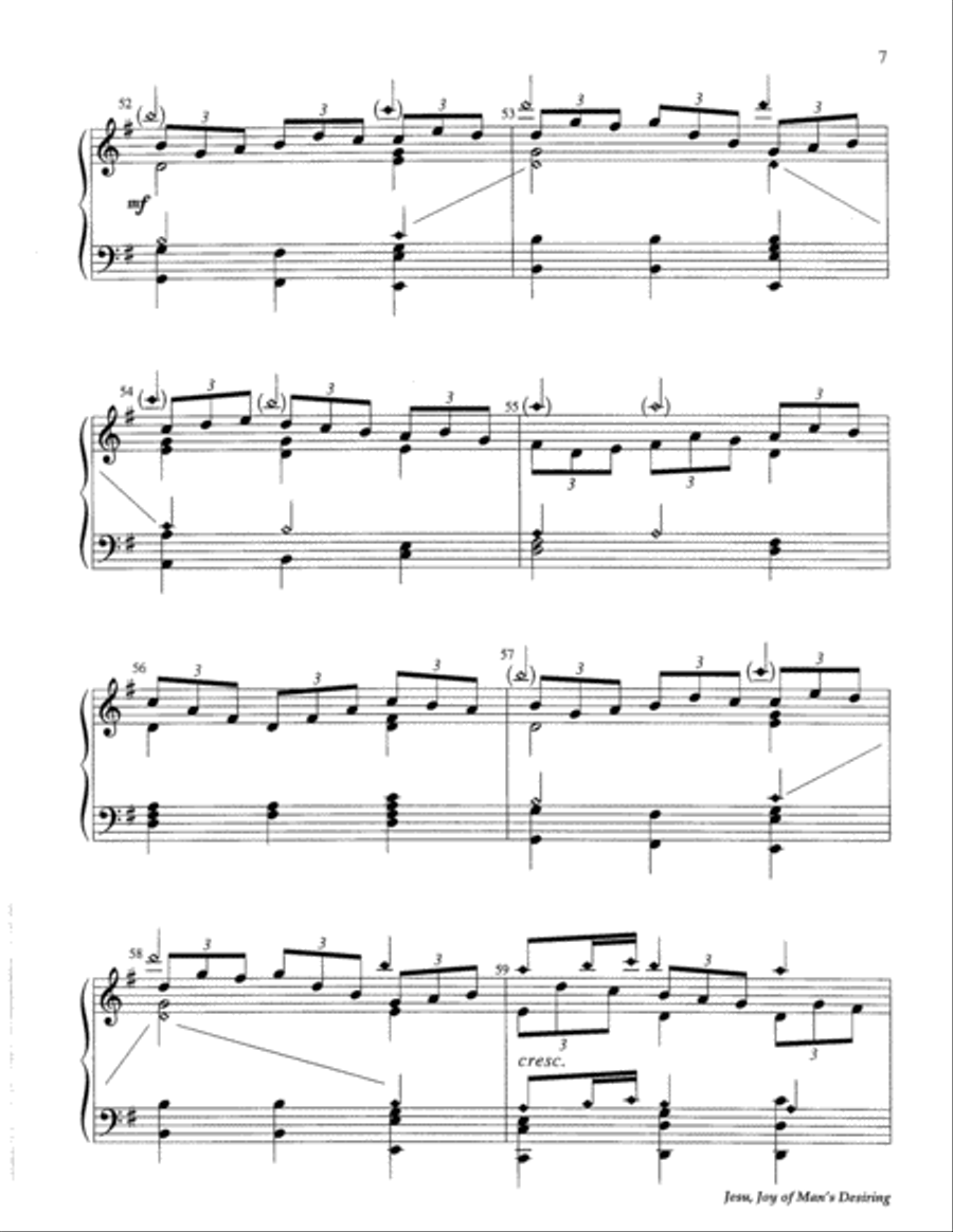 Jesu, Joy of Man's Desiring 5-Octaves scores gallery preview page 14