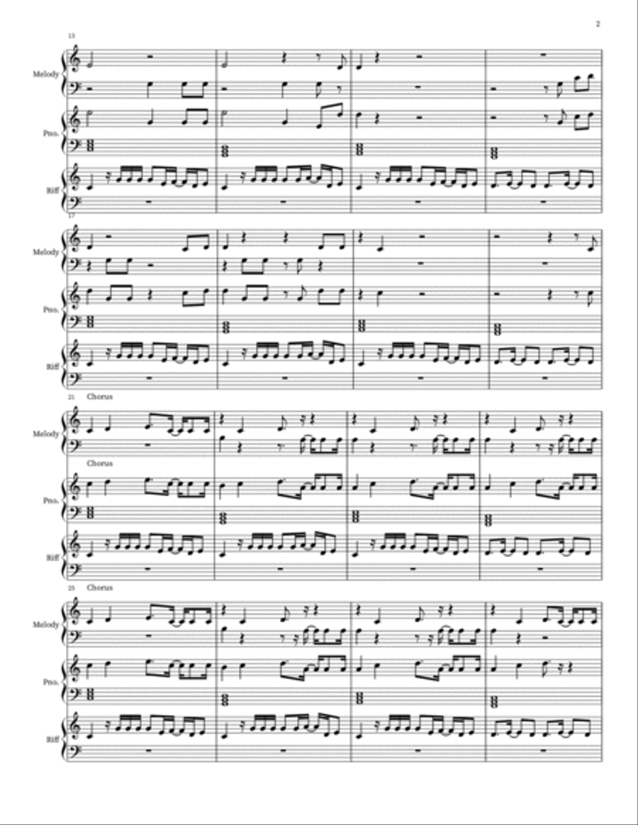 Girls Like You 2 Pianos, 4-Hands scores gallery preview page 2