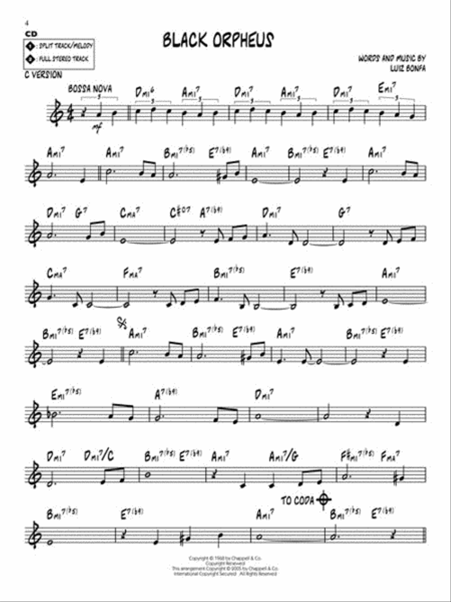 Bossa Nova – 10 Latin Jazz Favorites C Instrument scores gallery preview page 4