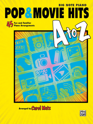 Book cover for Pop & Movie Hits A to Z