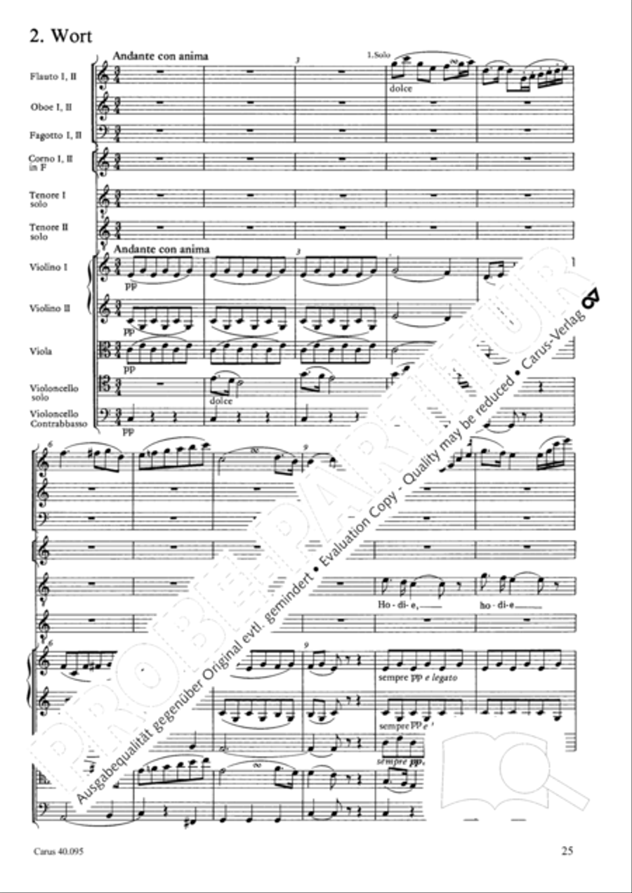 The Seven Words (Die Sieben Worte) 4-Part scores gallery preview page 40