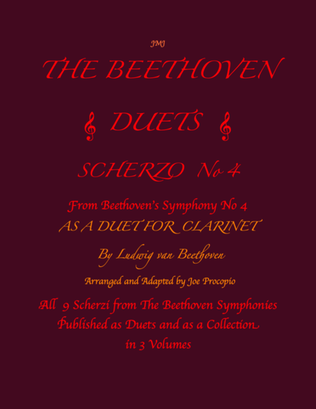The Beethoven Duets For Clarinet Scherzo No. 4