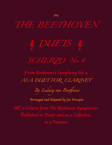 The Beethoven Duets For Clarinet Scherzo No. 4 image number null