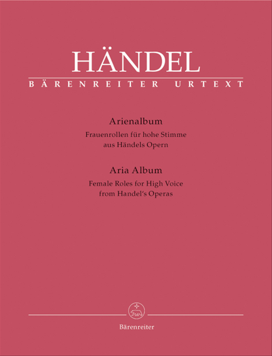 Aria Albums from Handel's Operas Soprano Voice scores gallery preview page 1