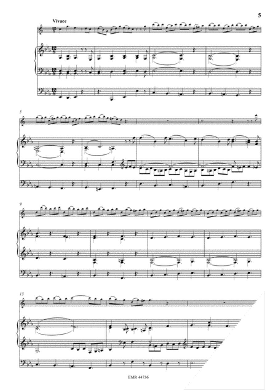 Sonata Eb-Dur Baritone Saxophone scores gallery preview page 4