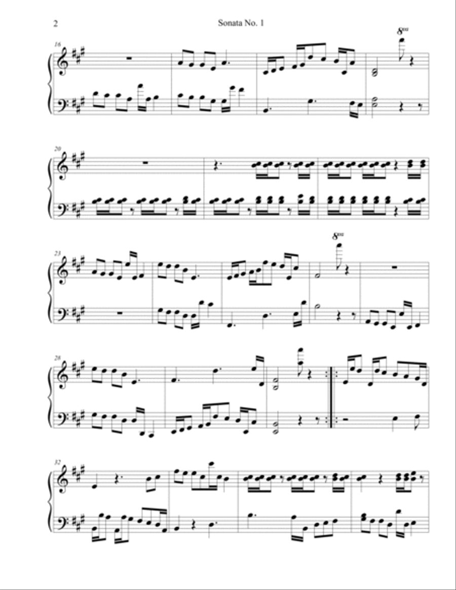Four 2-Part Sonatas 2-Part scores gallery preview page 3