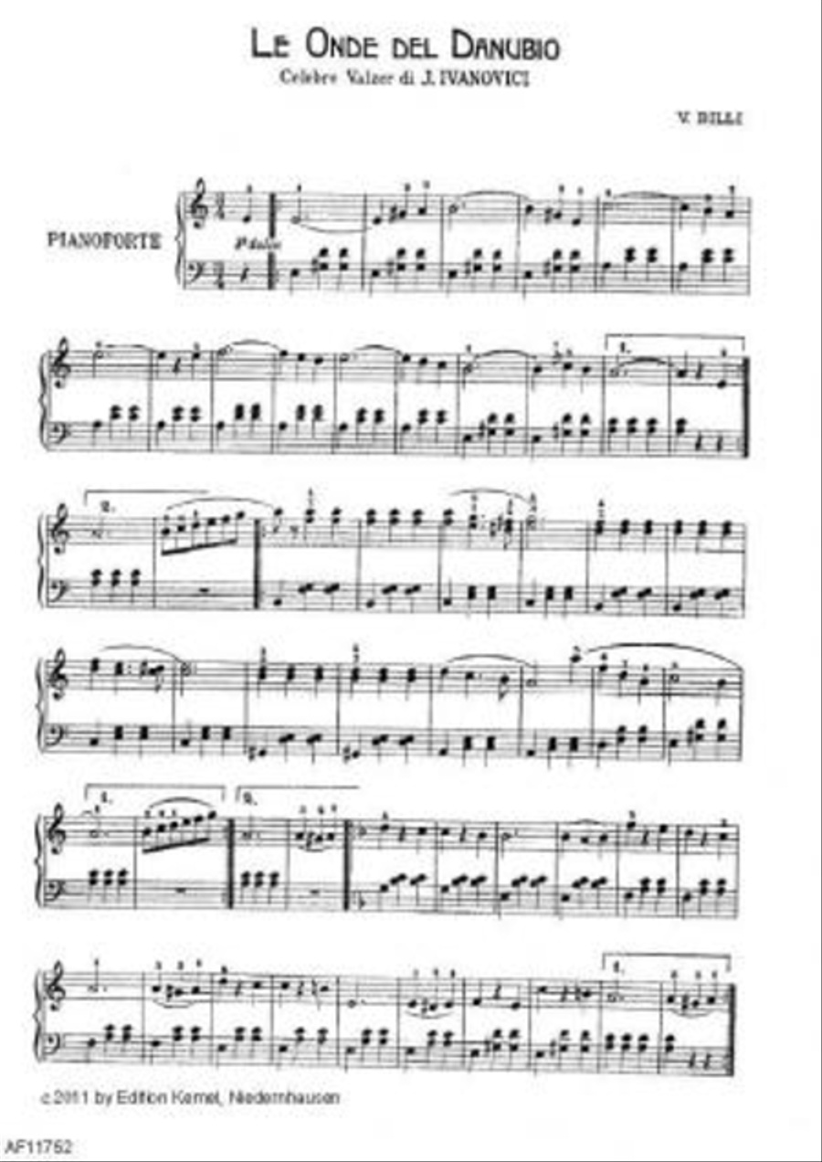 Le onde del Danubio Le onde del Danubio Piano Solo scores gallery preview page 1