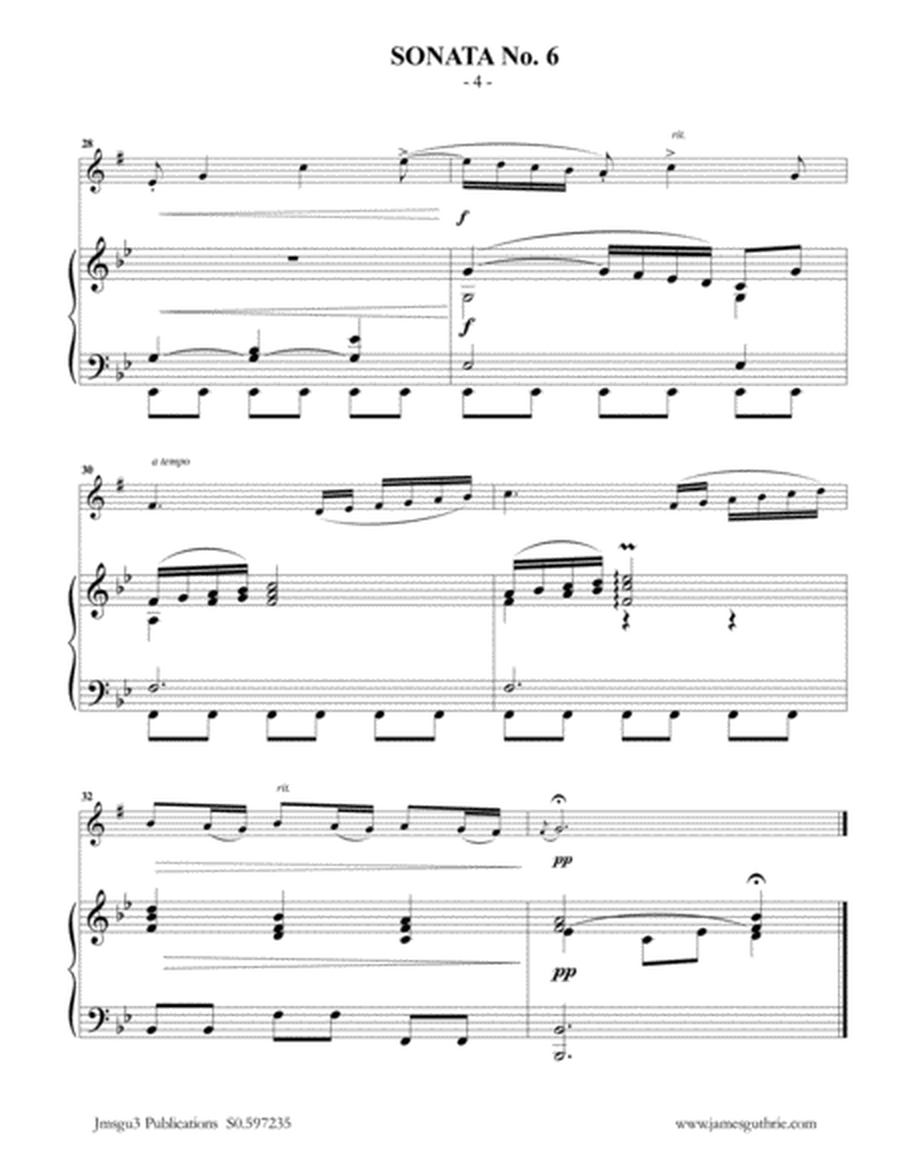 Vivaldi: Sonata No. 6 for Alto Sax & Piano image number null