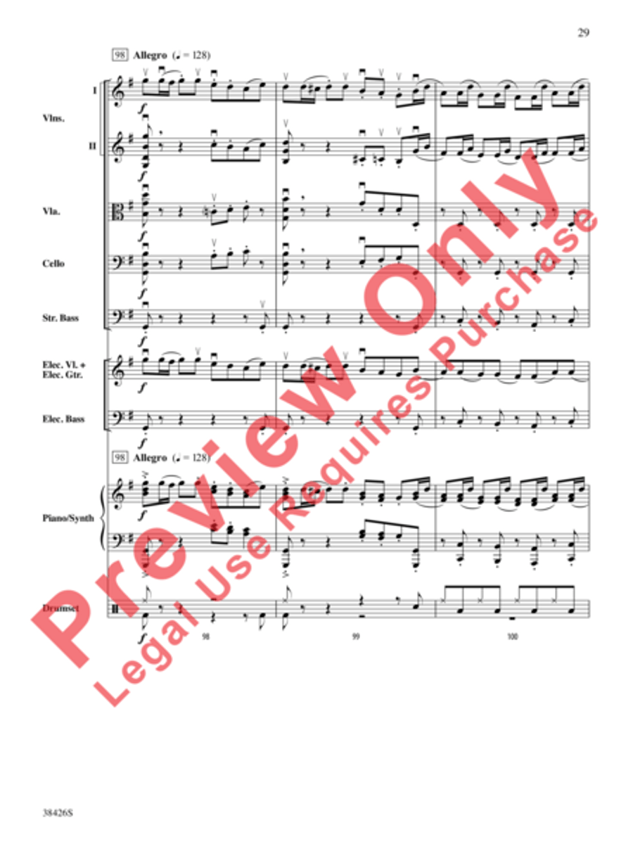 A Mad Russian's Christmas String Orchestra scores gallery preview page 30
