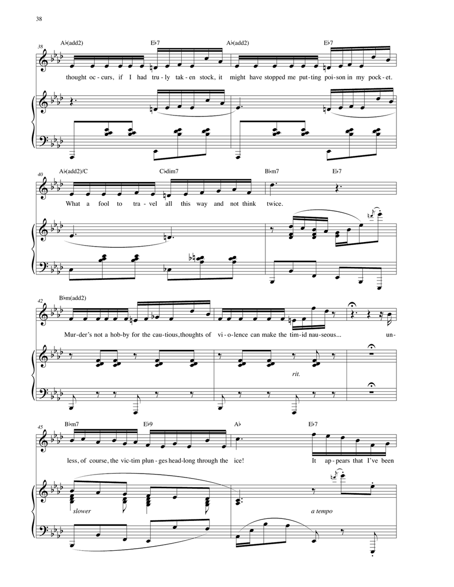 Poison In My Pocket Piano, Vocal scores gallery preview page 5