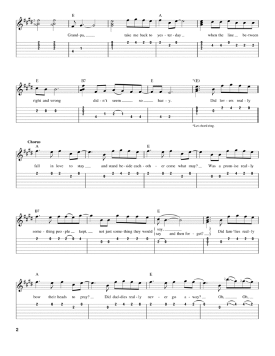 Grandpa (Tell Me 'Bout The Good Old Days) Electric Guitar scores gallery preview page 2
