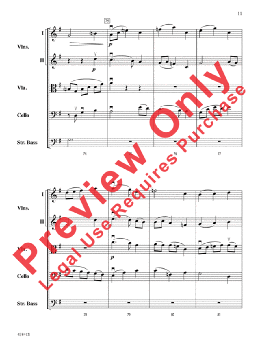 Scherzo for String Orchestra String Orchestra scores gallery preview page 12
