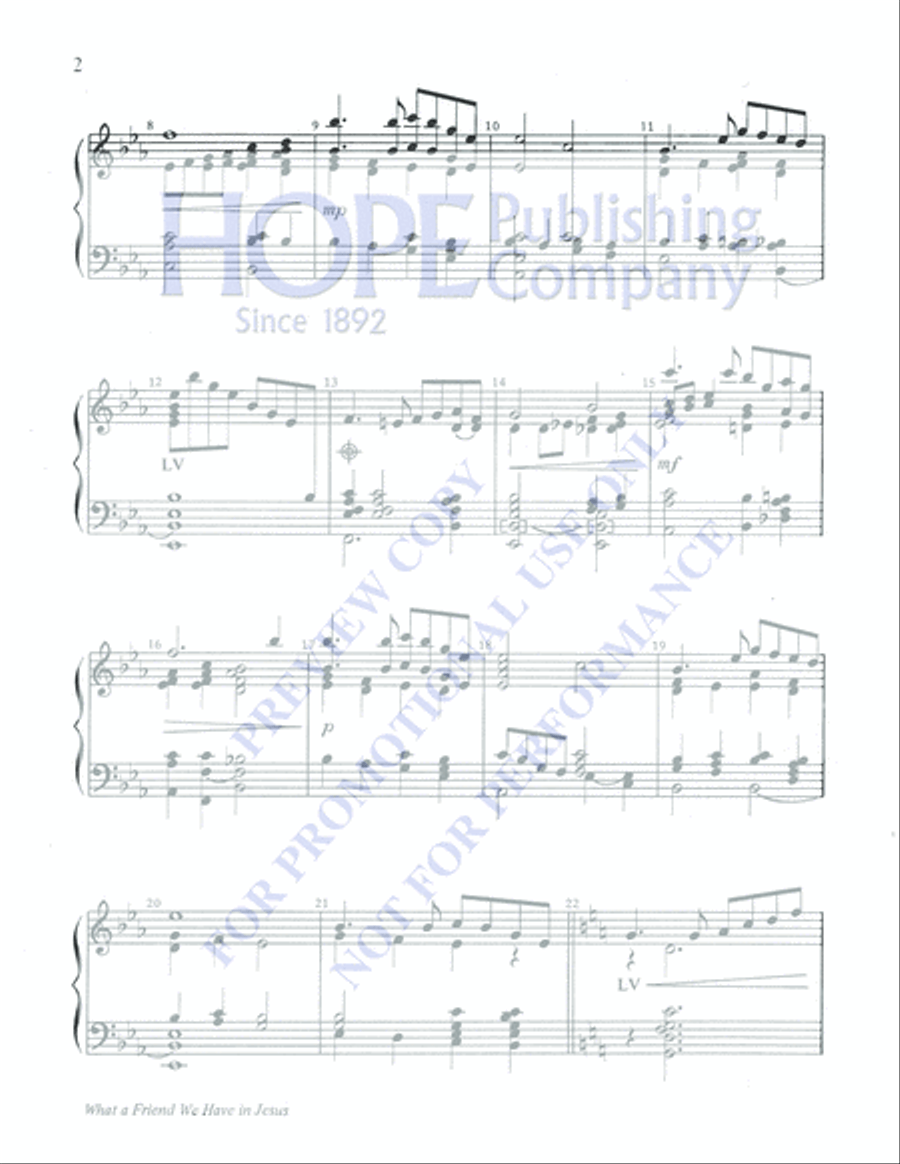 What a Friend We Have in Jesus 5-Octaves scores gallery preview page 4