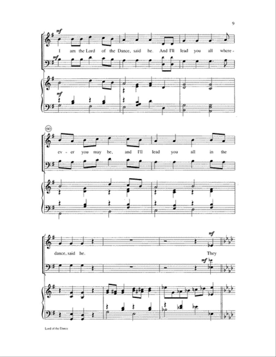 Lord of the Dance Lord of the Dance 2-Part scores gallery preview page 9