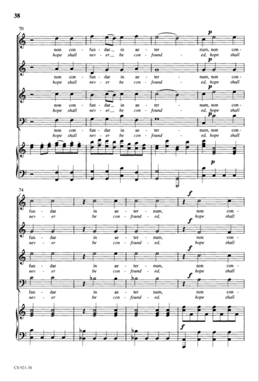 Te Deum - Choral Score