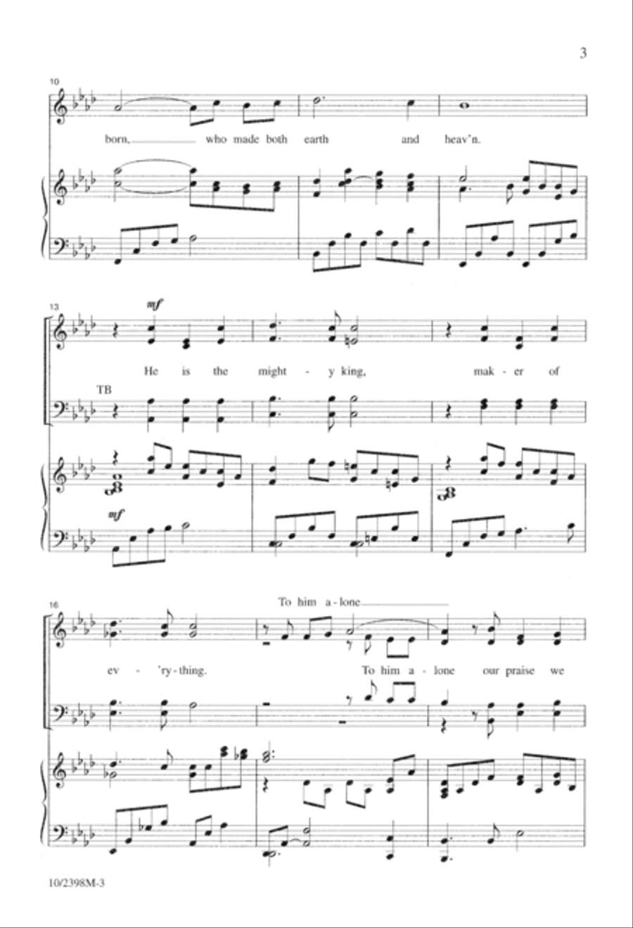 A Christmas Praise A Christmas Praise 4-Part scores gallery preview page 3