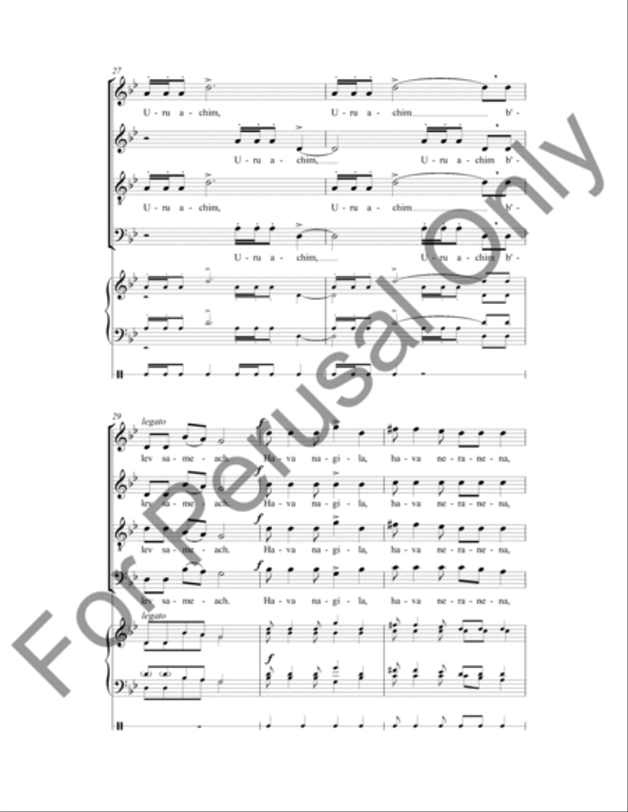 Have Nagila 4-Part scores gallery preview page 7