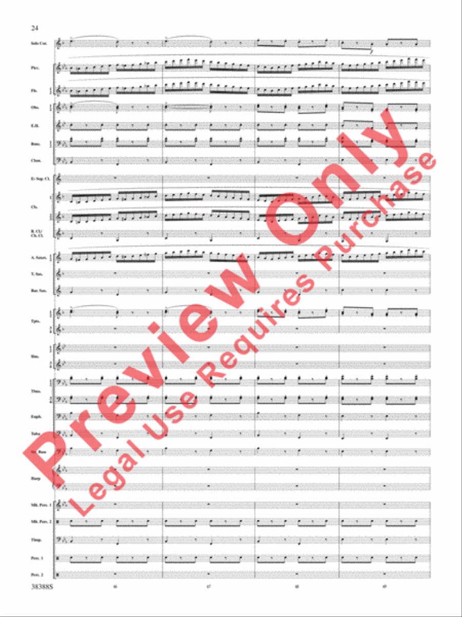 Napoli Napoli Concert Band scores gallery preview page 25