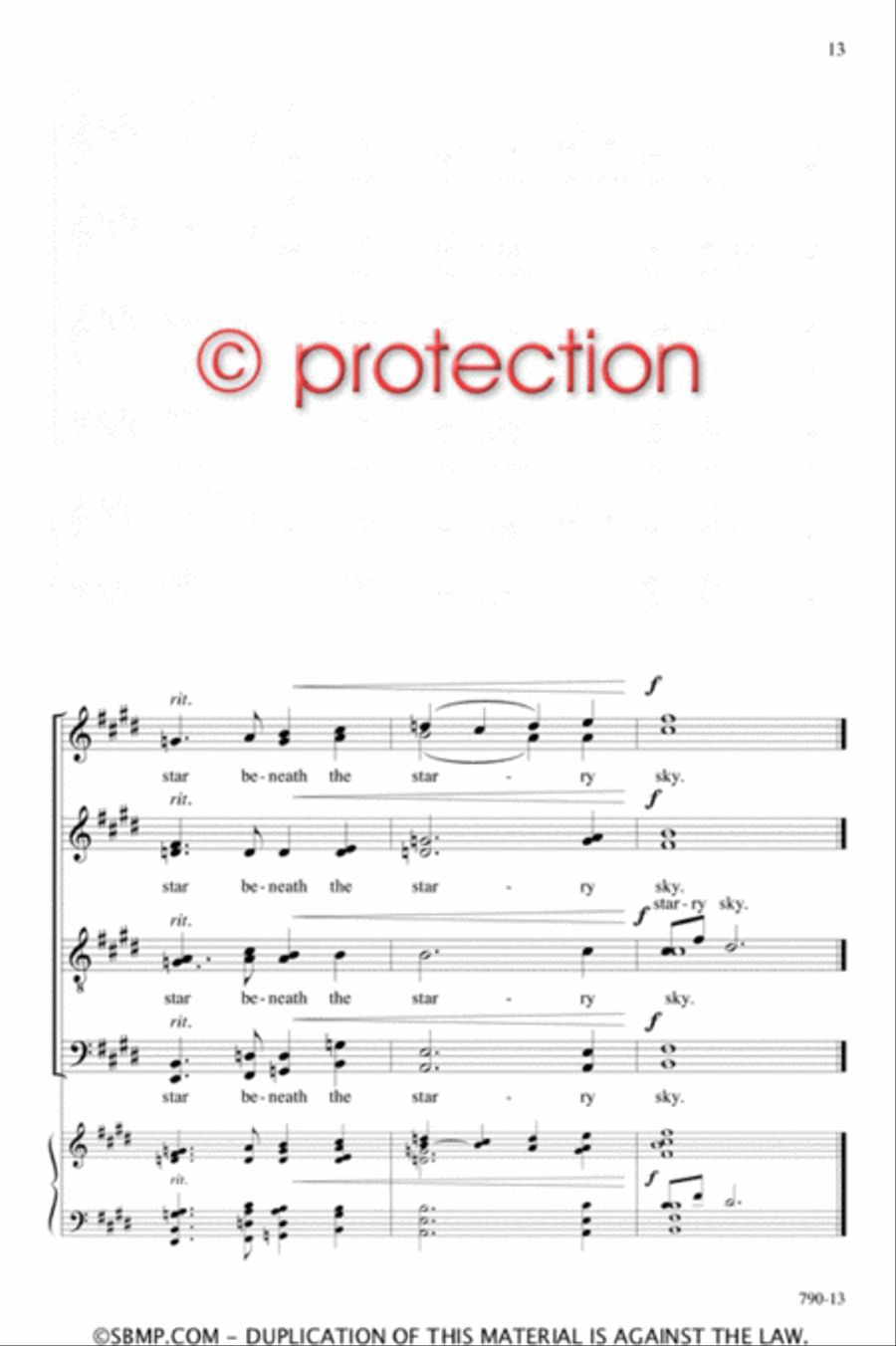 A Winter Landscape - SATB divisi Octavo Divisi scores gallery preview page 12