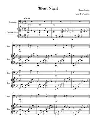 Silent Night (Trombone Solo with Piano)
