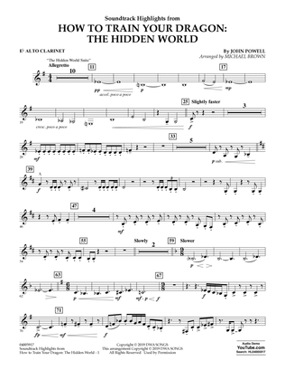 How To Train Your Dragon: The Hidden World (arr. Michael Brown) - Eb Alto Clarinet