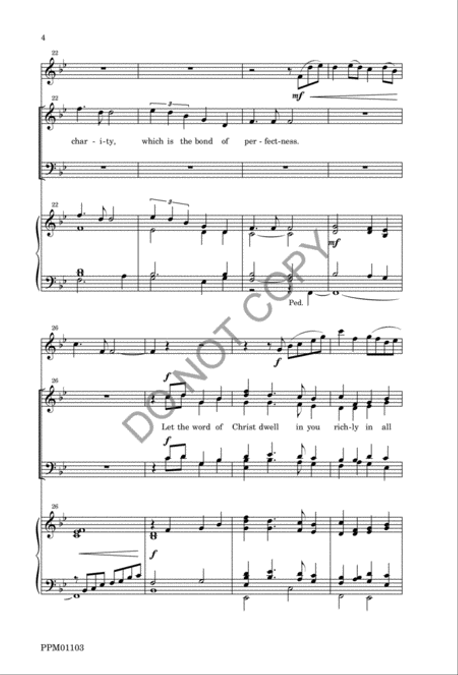 If You Would be Risen with Christ 4-Part scores gallery preview page 7