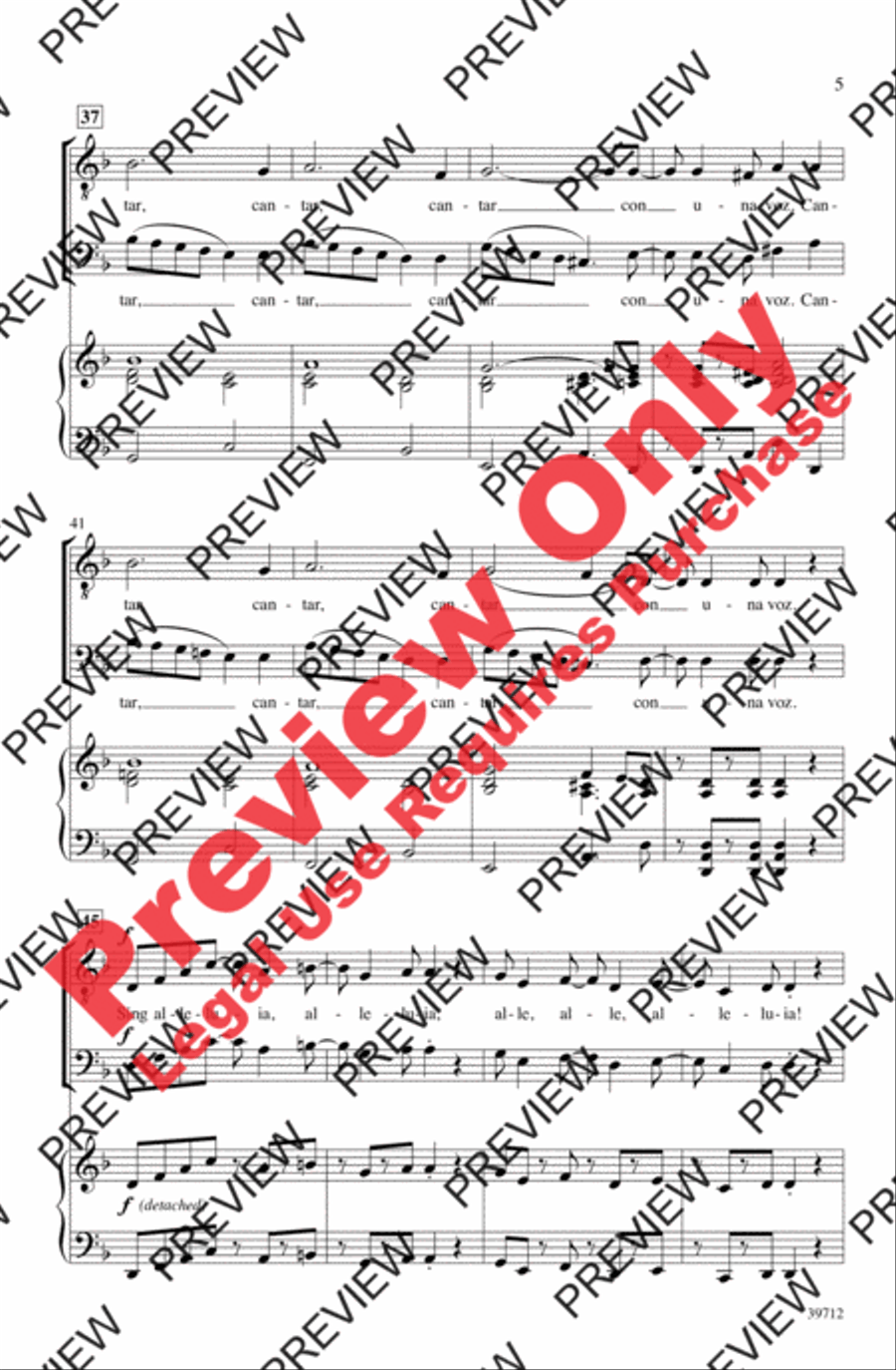 ¡Cantar! (Sing!) ¡Cantar! (Sing!) Men's Choir scores gallery preview page 5