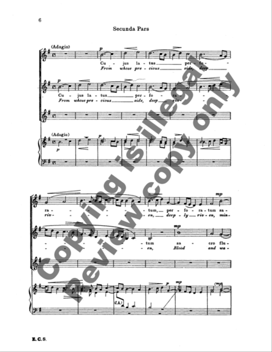 Ave verum Corpus (Bread of heaven) SSA scores gallery preview page 11