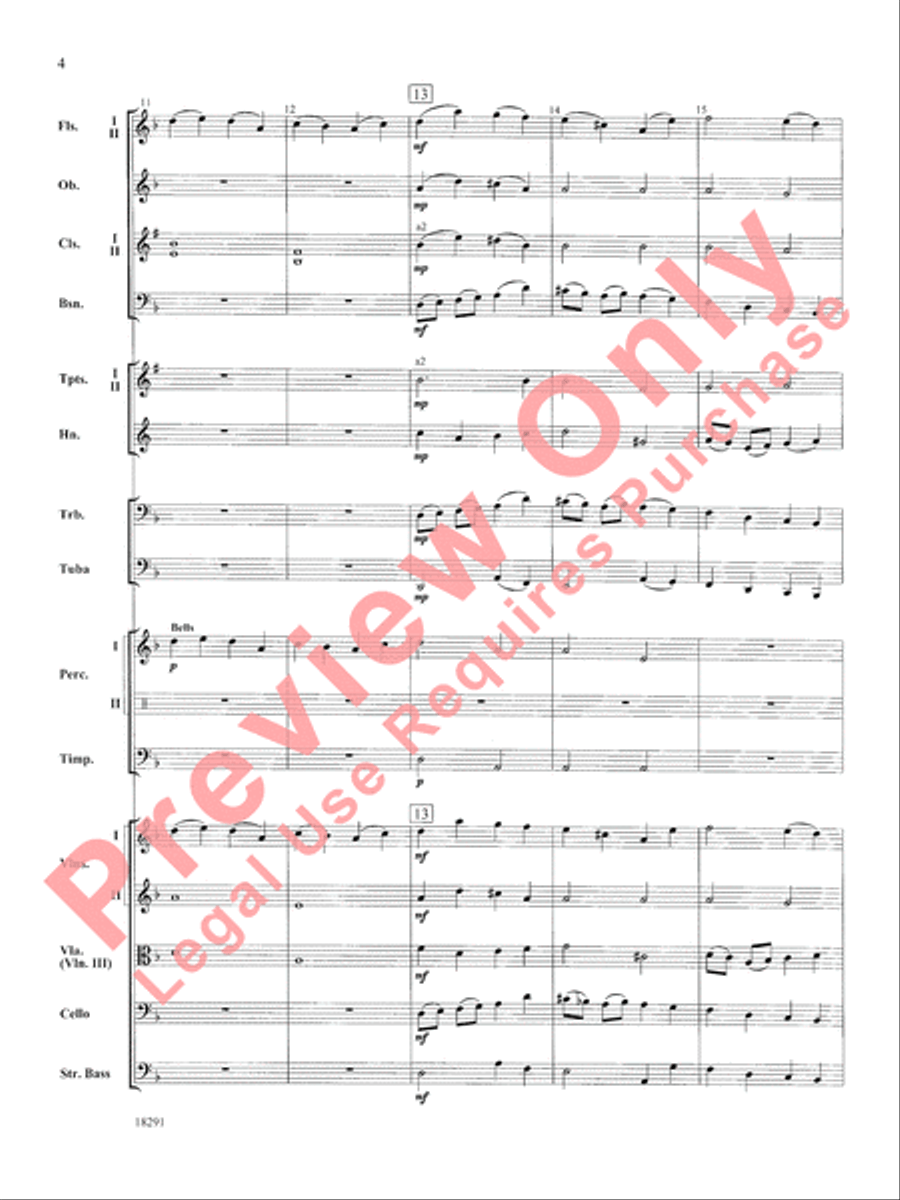Hungarian Air and Dance Full Orchestra scores gallery preview page 5