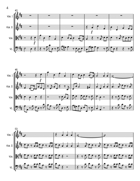 Hallelujah Chorus from MESSIAH - String Quartet image number null