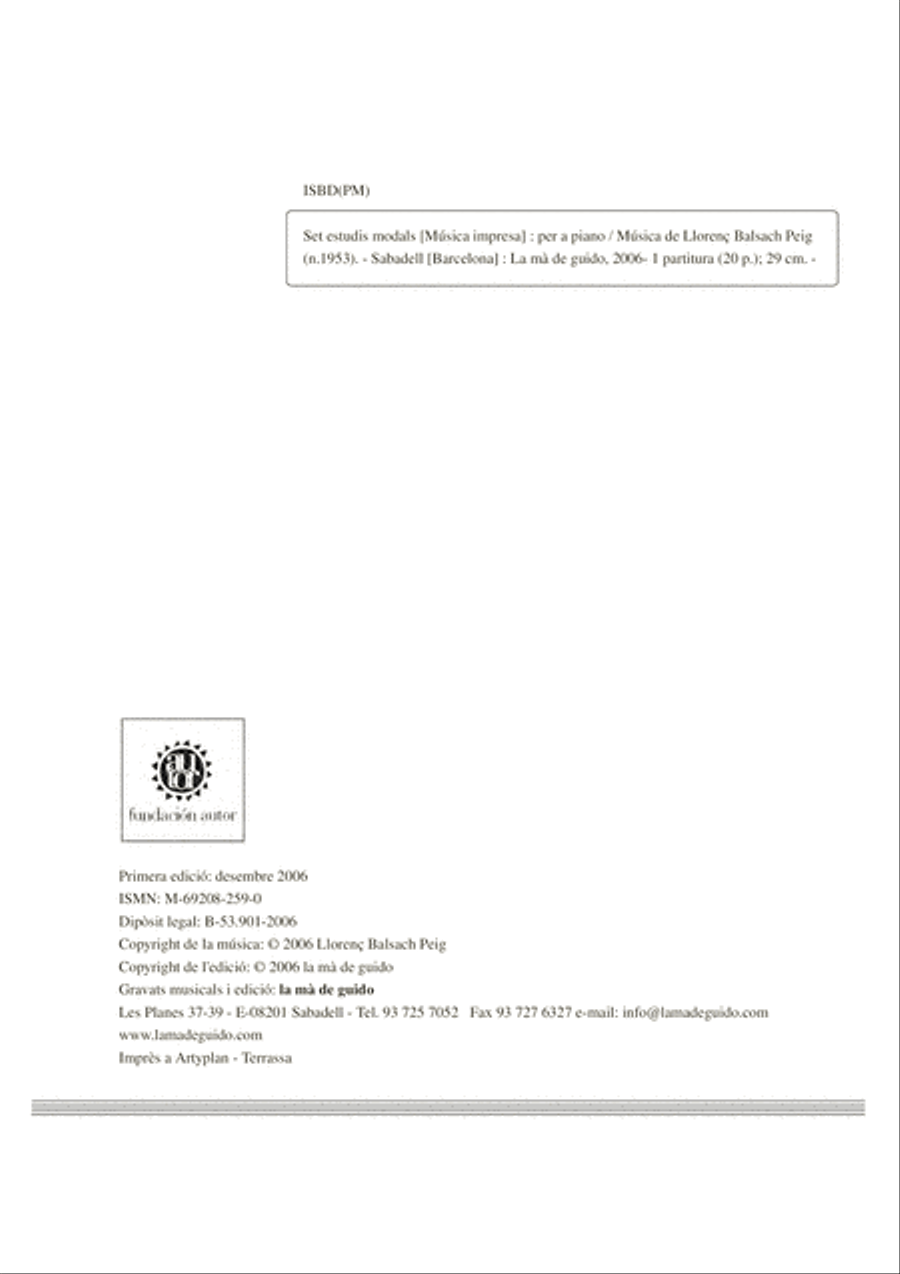 set estudis modals Piano Solo scores gallery preview page 4