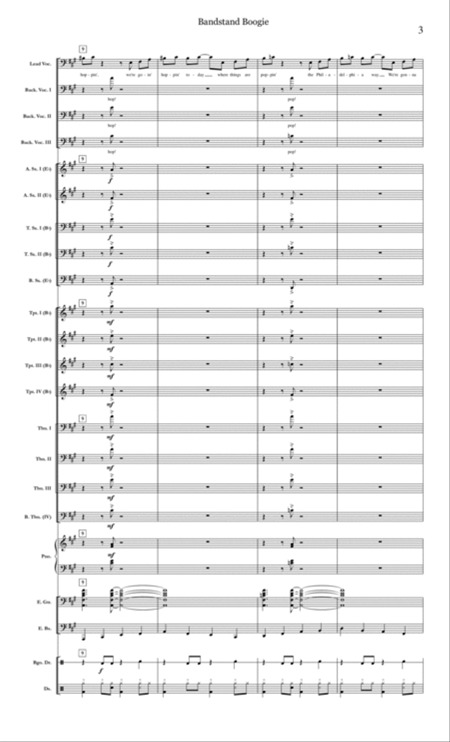 Jump Shout Boogie Jazz Ensemble scores gallery preview page 3