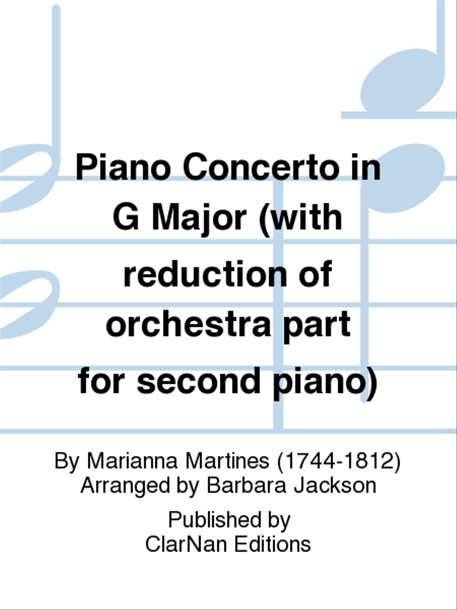 Piano Concerto in G Major (with reduction of orchestra part for second piano) Piano Solo scores gallery preview page 1