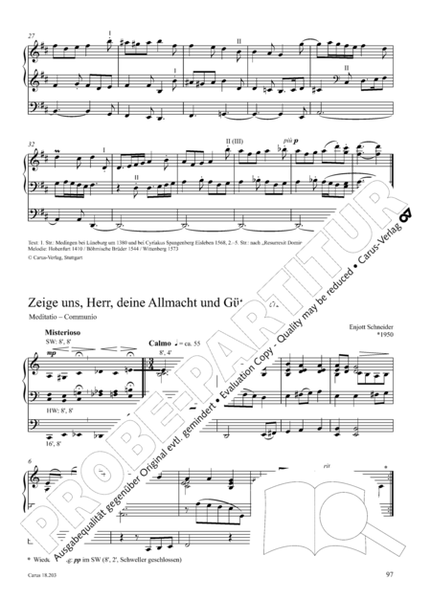 Chorale Preludes for Organ, vol. 2: Holy Lent and Easter (Choralvorspiele fur Orgel zum Gotteslob. Band 2: Osterliche Busszeit und Ostern)