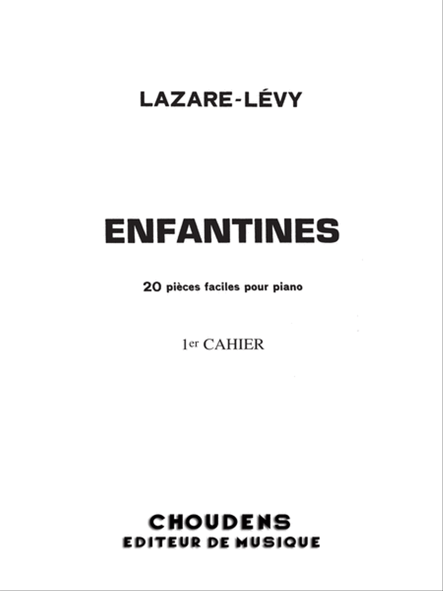 Enfantines Enfantines Piano Solo scores gallery preview page 1