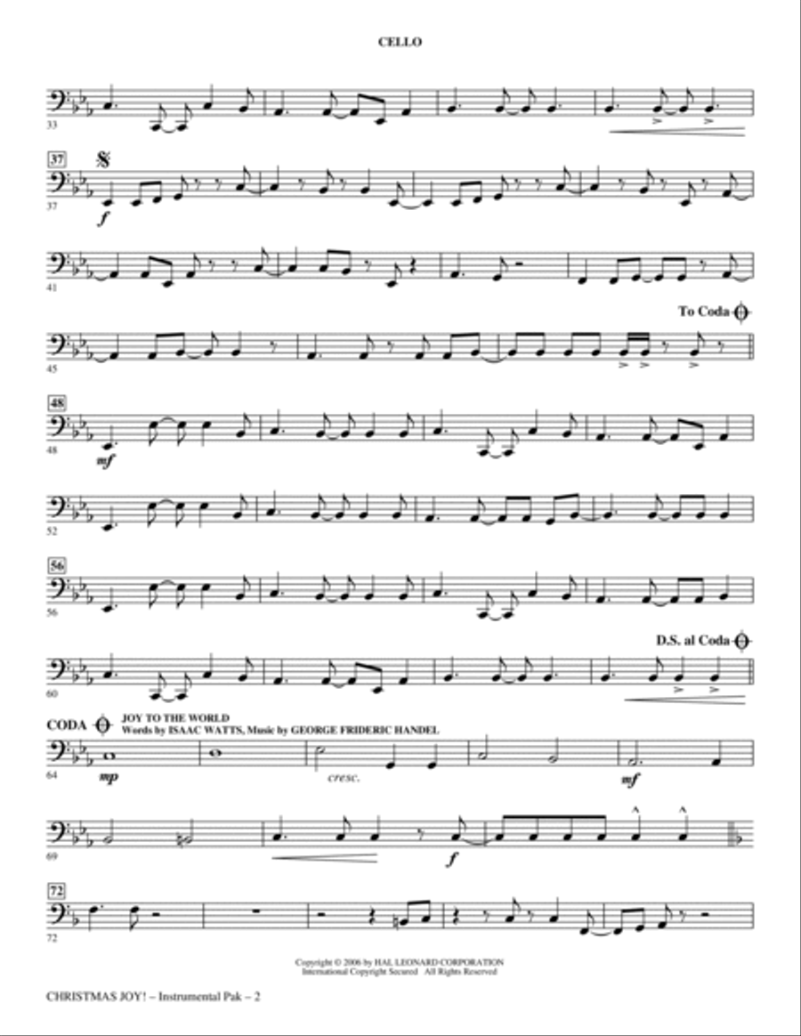 Christmas Joy! - Violoncello Choir scores gallery preview page 2