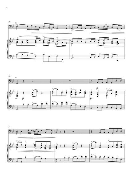 Giovanni Bononcini - Deh pi a me non v_asondete (Piano and Trombone) image number null