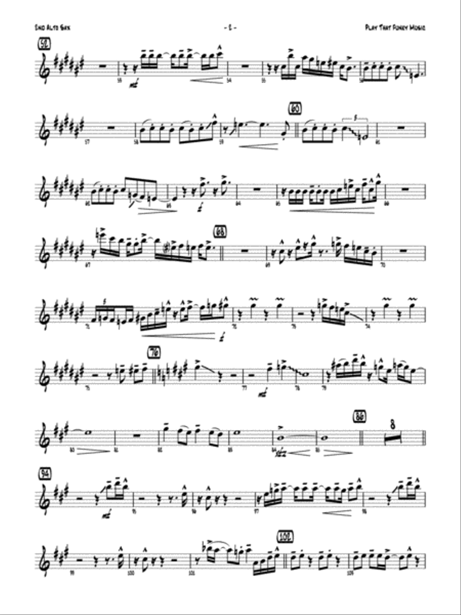 Play That Funky Music: 2nd E-flat Alto Saxophone by Robert
