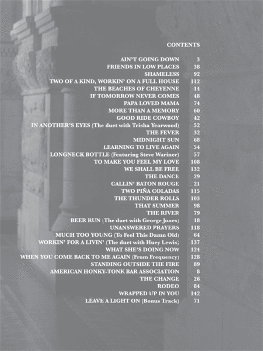 Garth Brooks -- The Ultimate Hits Electric Guitar scores gallery preview page 2