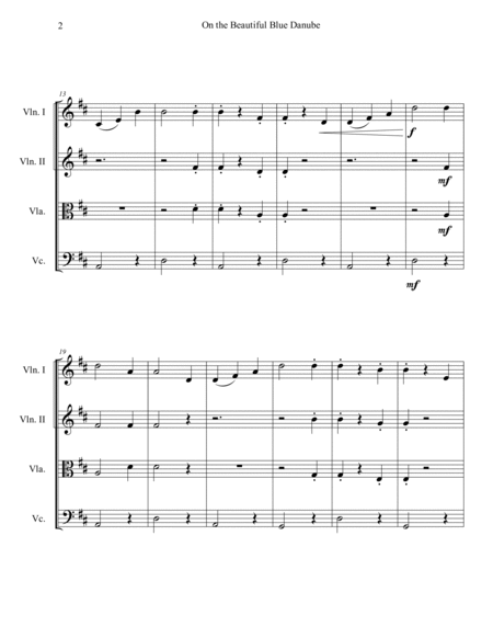 The Blue Danube (String Quartet) image number null
