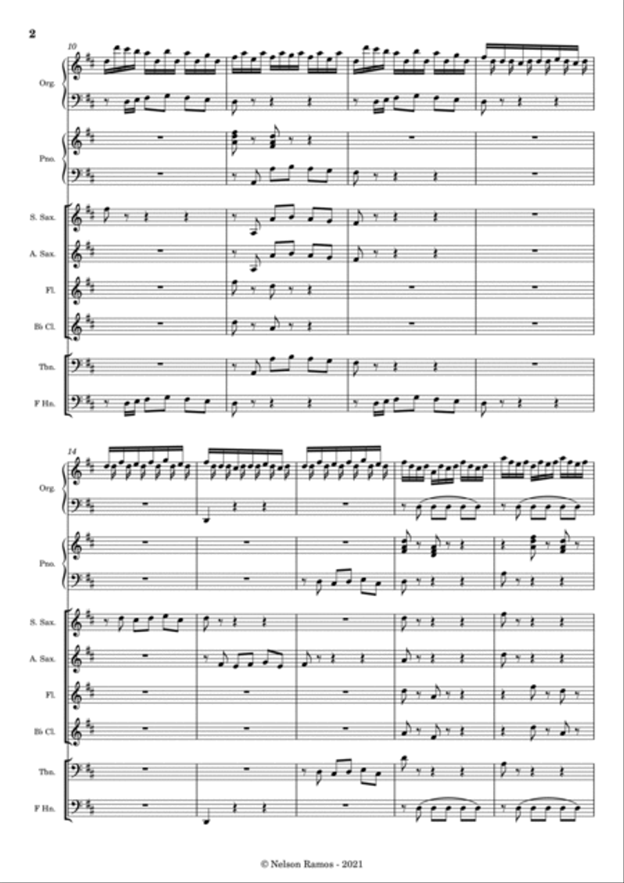 BWV 29 – Wir danken dir, Gott, wir danken dir - Score Only Score scores gallery preview page 2
