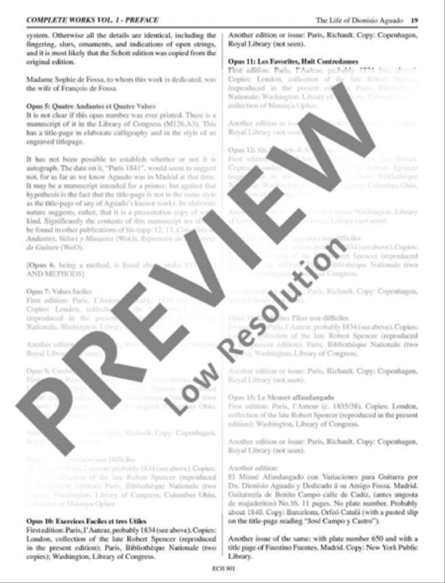 The Complete Works for Guitar Classical Guitar scores gallery preview page 20
