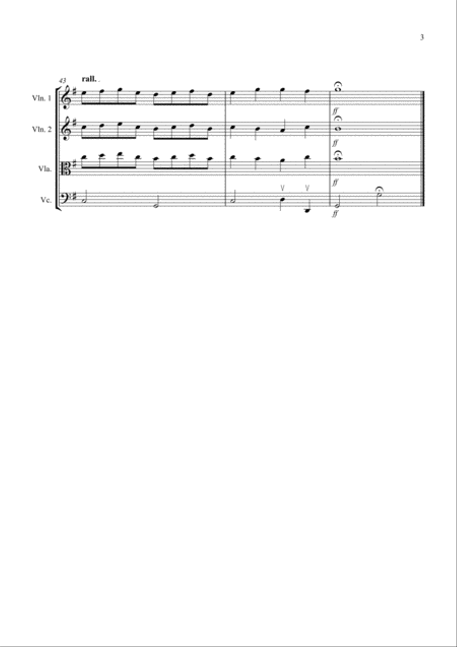 Pachelbel's Canon for String Trio String Trio scores gallery preview page 3